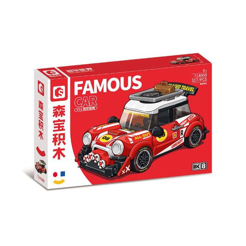 SEMBO WEKKI VIGGI 714008 non  THẾ GIỚI XE SANG SẴN SÀNG LÊN ĐƯỜNG bộ đồ chơi xếp lắp ráp ghép mô hình Speed Champions Racing Cars Đua Xe Công Thức 317 khối