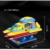 XINGBAO XB-18012 18012 XB18012 non  CATAMARAN ĐIỆN bộ đồ chơi xếp lắp ráp ghép mô hình POWER CATAMARAN 327 khối
