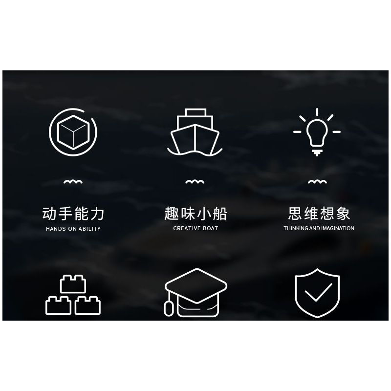 XINGBAO XB-18012 18012 XB18012 non  CATAMARAN ĐIỆN bộ đồ chơi xếp lắp ráp ghép mô hình POWER CATAMARAN 327 khối