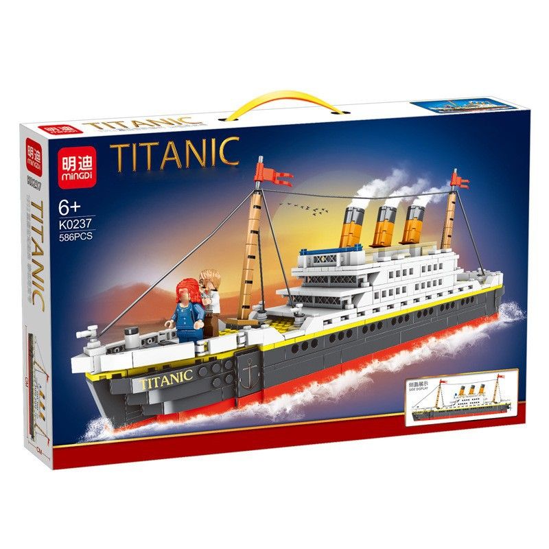 MINGDI K0237 0237 non Lego TÀU TITANIC bộ đồ chơi xếp lắp ráp ghép mô hình Movie & Game Phim Và Trò Chơi 586 khối