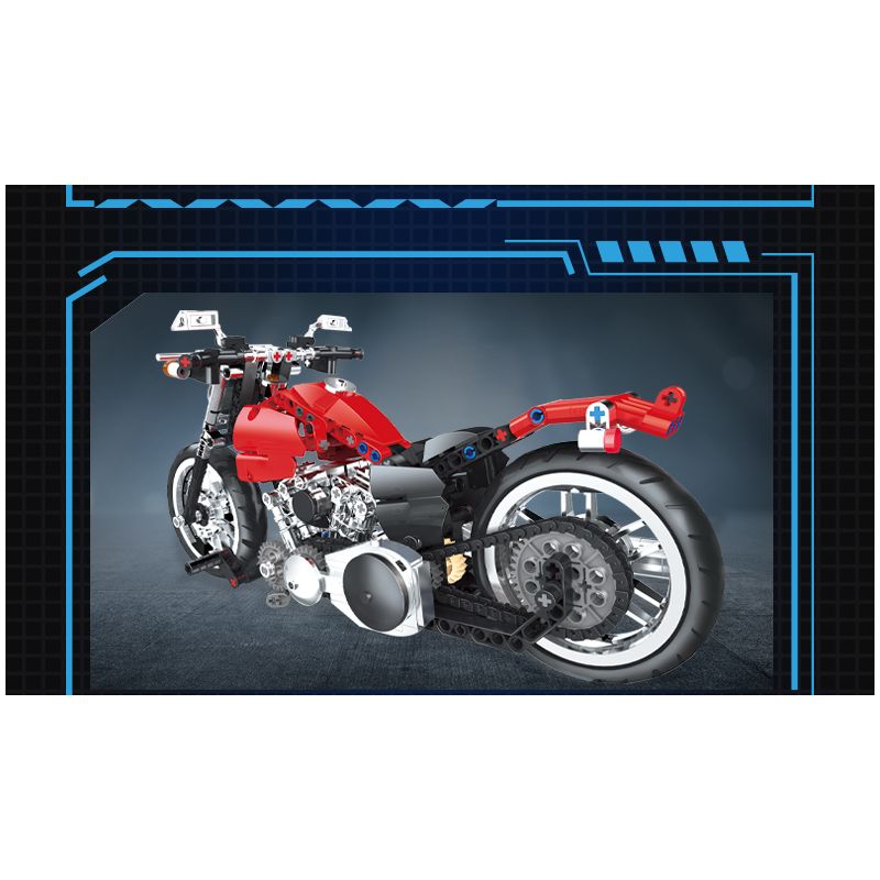 COGO 15803 non  ĐẦU MÁY HẠNG NẶNG bộ đồ chơi xếp lắp ráp ghép mô hình  TECH-STORM Kỹ Thuật Công Nghệ Cao Mô Hình Phương Tiện 603 khối