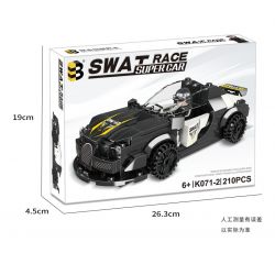 B BRAND K071-2 071-2 non  XE CẢNH SÁT DUBAI bộ đồ chơi xếp lắp ráp ghép mô hình Speed Champions Racing Cars Đua Xe Công Thức 208 khối