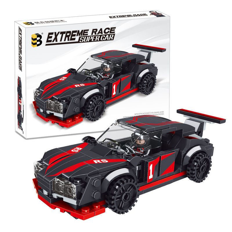B BRAND K071-1 071-1 non Lego RS RACING. bộ đồ chơi xếp lắp ráp ghép mô hình Speed Champions Racing Cars Đua Xe Công Thức 210 khối