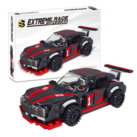 B BRAND K071-1 071-1 non  RS RACING. bộ đồ chơi xếp lắp ráp ghép mô hình Speed Champions Racing Cars Đua Xe Công Thức 210 khối