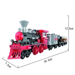 COGO 4202 non  TÀU HƠI NƯỚC CỔ ĐIỂN bộ đồ chơi xếp lắp ráp ghép mô hình Trains Tàu Hỏa 623 khối