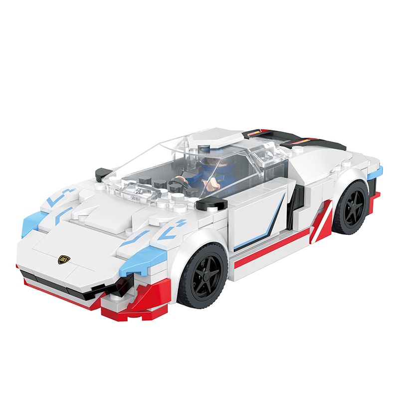 COGO 13443-3 non Lego GIA SÚC TRĂM TUỔI LAMBO bộ đồ chơi xếp lắp ráp ghép mô hình Speed Champions Racing Cars LAMBORGHINI Đua Xe Công Thức 266 khối