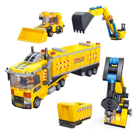 PanlosBrick 659009 Panlos Brick 659009 non  ĐỘI KỸ THUẬT ĐÔ THỊ bộ đồ chơi xếp lắp ráp ghép mô hình 611 khối