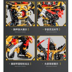 IM.MASTER QIHUI 6820 non  CHIẾN BINH VÔ SONG LỮ BỐ bộ đồ chơi xếp lắp ráp ghép mô hình  MECHANICAL MASTER Kỹ Thuật Công Nghệ Cao Mô Hình Phương Tiện 2088 khối