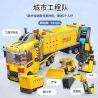 PanlosBrick 659009 Panlos Brick 659009 non  ĐỘI KỸ THUẬT ĐÔ THỊ bộ đồ chơi xếp lắp ráp ghép mô hình 611 khối