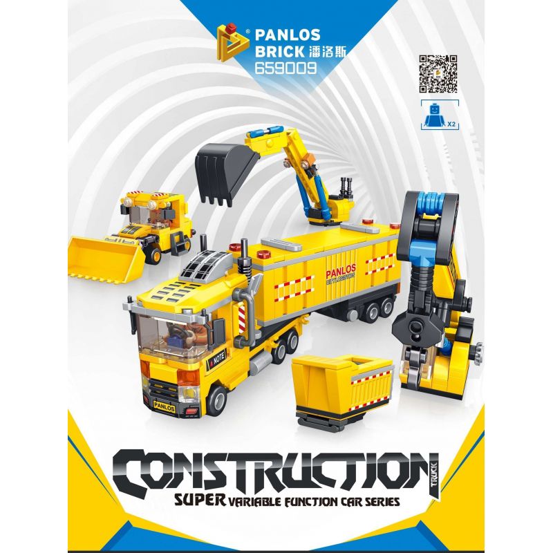 PanlosBrick 659009 Panlos Brick 659009 non  ĐỘI KỸ THUẬT ĐÔ THỊ bộ đồ chơi xếp lắp ráp ghép mô hình 611 khối