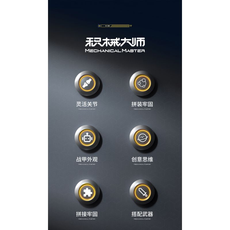 IM.MASTER QIHUI 6820 non  CHIẾN BINH VÔ SONG LỮ BỐ bộ đồ chơi xếp lắp ráp ghép mô hình  MECHANICAL MASTER Kỹ Thuật Công Nghệ Cao Mô Hình Phương Tiện 2088 khối