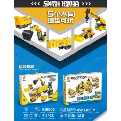 PanlosBrick 659009 Panlos Brick 659009 non  ĐỘI KỸ THUẬT ĐÔ THỊ bộ đồ chơi xếp lắp ráp ghép mô hình 611 khối