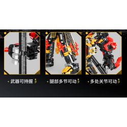 IM.MASTER QIHUI 6820 non  CHIẾN BINH VÔ SONG LỮ BỐ bộ đồ chơi xếp lắp ráp ghép mô hình  MECHANICAL MASTER Kỹ Thuật Công Nghệ Cao Mô Hình Phương Tiện 2088 khối