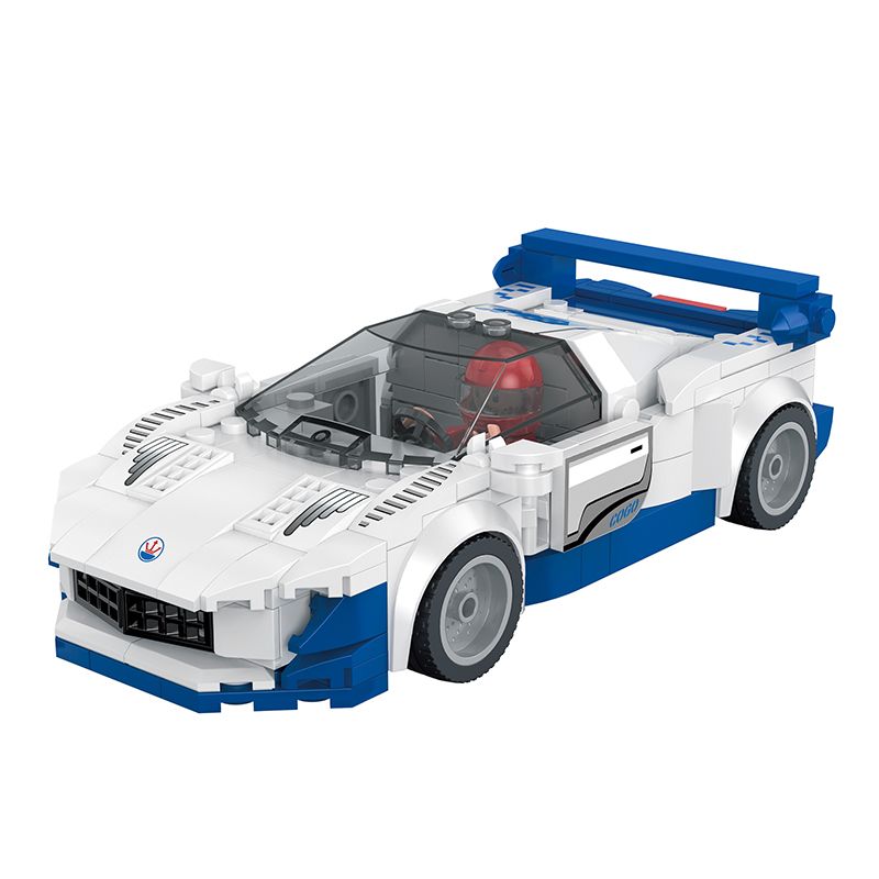 COGO 13442-1 non Lego MA-THÊ MC12 bộ đồ chơi xếp lắp ráp ghép mô hình Speed Champions Racing Cars MASERATI MC12 Đua Xe Công Thức 272 khối