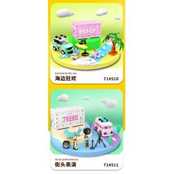 SEMBO WEKKI VIGGI 714511 non  THẾ GIỚI XE SANG HIỆU SUẤT ĐƯỜNG PHỐ bộ đồ chơi xếp lắp ráp ghép mô hình Speed Champions Racing Cars STREET PERFORMANCES Đua Xe Công Thức 261 khối