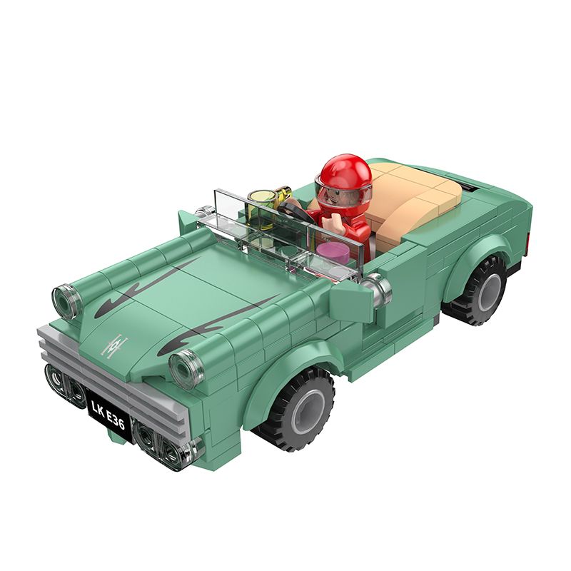 COGO 13438-3 non Lego XE CỔ LINCOLN bộ đồ chơi xếp lắp ráp ghép mô hình Speed Champions Racing Cars Đua Xe Công Thức 176 khối