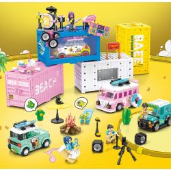 SEMBO WEKKI VIGGI 714511 non  THẾ GIỚI XE SANG HIỆU SUẤT ĐƯỜNG PHỐ bộ đồ chơi xếp lắp ráp ghép mô hình Speed Champions Racing Cars STREET PERFORMANCES Đua Xe Công Thức 261 khối