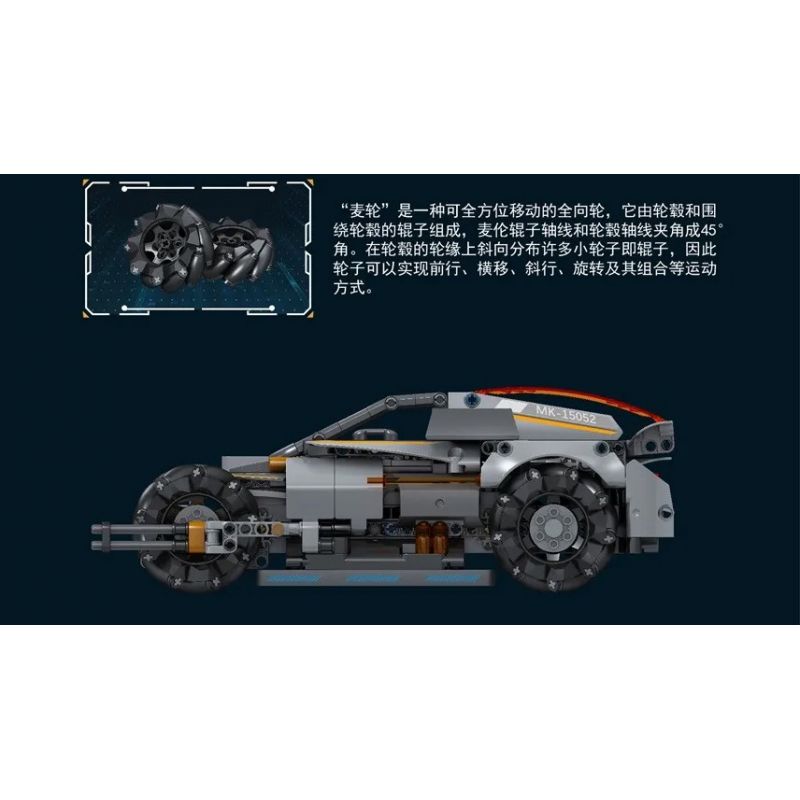 MouldKing 15052 Mould King 15052 non  BÃO SA MẠC bộ đồ chơi xếp lắp ráp ghép mô hình POWER BRICK DESERT STORM 555 khối