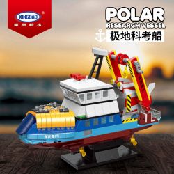 XINGBAO XB-18010 18010 XB18010 non  TÀU NGHIÊN CỨU VÙNG CỰC bộ đồ chơi xếp lắp ráp ghép mô hình POLAR RESEARCH VESSEL 500 khối