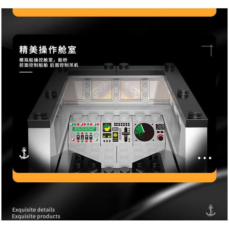 XINGBAO XB-18010 18010 XB18010 non  TÀU NGHIÊN CỨU VÙNG CỰC bộ đồ chơi xếp lắp ráp ghép mô hình POLAR RESEARCH VESSEL 500 khối