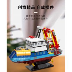 XINGBAO XB-18010 18010 XB18010 non  TÀU NGHIÊN CỨU VÙNG CỰC bộ đồ chơi xếp lắp ráp ghép mô hình POLAR RESEARCH VESSEL 500 khối