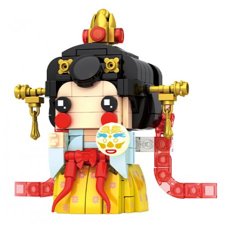 SEMBO 516030 516031 516032 516033 516034 non  ĐÊM CÔNG CHIẾU ĐẠI ĐƯỜNG 5 PHONG CÁCH CHÚA THÁI BÌNH VĂN THÀNH VÕ TẮC THIÊN DƯƠNG MỊCH bộ đồ chơi xếp lắp ráp ghép mô hình Brickheadz Nhân Vật Đầu To 1170 khối