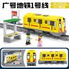 Kazi KY98260 98260 non  TUYẾN TÀU ĐIỆN NGẦM QUẢNG CHÂU 1 bộ đồ chơi xếp lắp ráp ghép mô hình Trains CITY TRAIN Tàu Hỏa 352 khối