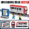 Kazi KY98258 98258 non  TÀU ĐIỆN NGẦM CẨM CHÂU TUYẾN 1 bộ đồ chơi xếp lắp ráp ghép mô hình Trains CITY TRAIN Tàu Hỏa 288 khối