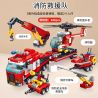 PanlosBrick 659007 Panlos Brick 659007 non  ĐỘI CỨU HỎA bộ đồ chơi xếp lắp ráp ghép mô hình 646 khối