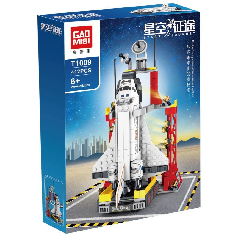 GAOMISI T1009 1009 non Lego TRUNG TÂM PHÓNG TÀU CON THOI bộ đồ chơi xếp lắp ráp ghép mô hình STARS JOURNEY 412 khối