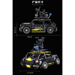 CACO C020 non  XE MINI AN TOÀN F56 tỷ lệ 1:10 bộ đồ chơi xếp lắp ráp ghép mô hình Military Army Quân Sự Bộ Đội 1489 khối