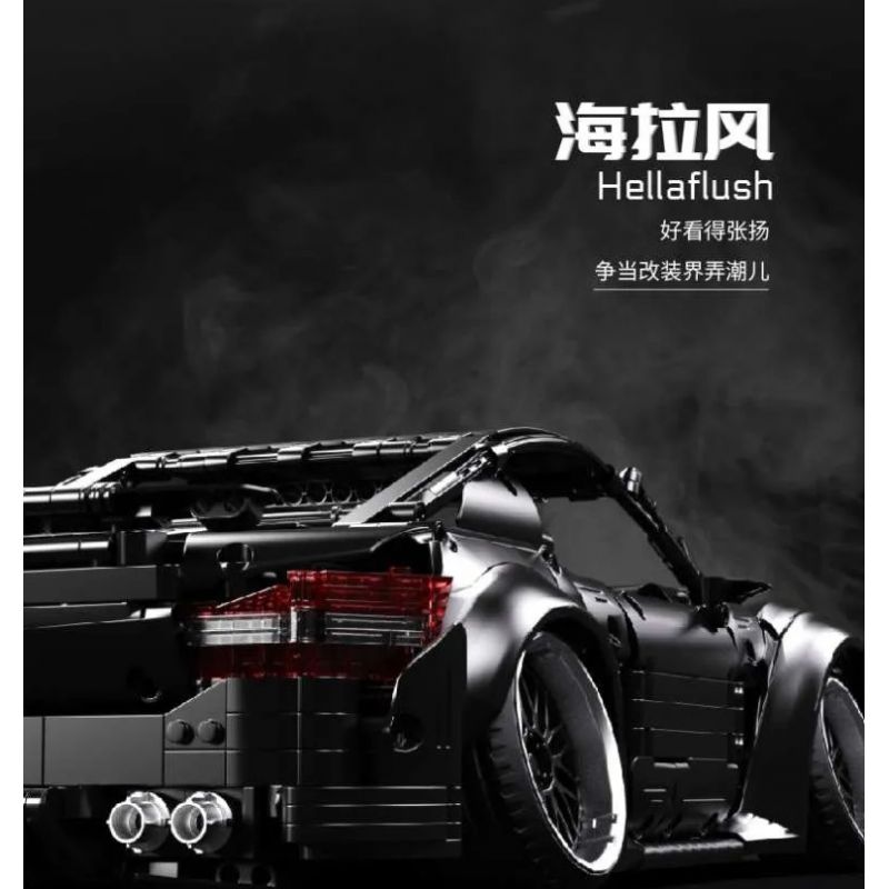 GOLDBERPOEMS U0100 0100 non  CHIẾN BINH ĐEN THẤP bộ đồ chơi xếp lắp ráp ghép mô hình 1:8 HELLAFLUSH CANIBEAT BLACK WARRIOR Tỷ Lệ 1:8