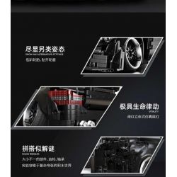 GOLDBERPOEMS U0100 0100 non  CHIẾN BINH ĐEN THẤP bộ đồ chơi xếp lắp ráp ghép mô hình 1:8 HELLAFLUSH CANIBEAT BLACK WARRIOR Tỷ Lệ 1:8