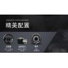 GOLDBERPOEMS U0100 0100 non  CHIẾN BINH ĐEN THẤP bộ đồ chơi xếp lắp ráp ghép mô hình 1:8 HELLAFLUSH CANIBEAT BLACK WARRIOR Tỷ Lệ 1:8