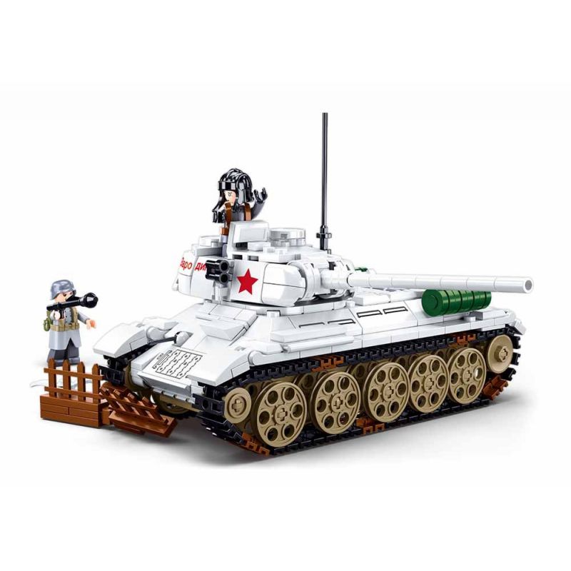 SLUBAN M38-B0978 B0978 0978 M38B0978 38-B0978 non Lego XE TĂNG HẠNG TRUNG T34 85 bộ đồ chơi xếp lắp ráp ghép mô hình 518 khối