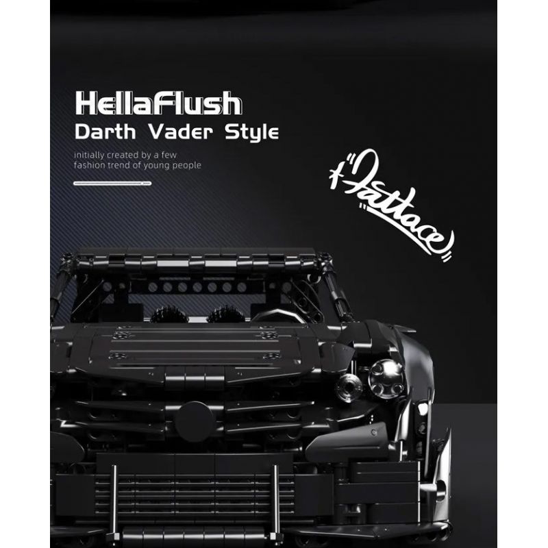 GOLDBERPOEMS U0100 0100 non  CHIẾN BINH ĐEN THẤP bộ đồ chơi xếp lắp ráp ghép mô hình 1:8 HELLAFLUSH CANIBEAT BLACK WARRIOR Tỷ Lệ 1:8