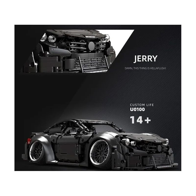 GOLDBERPOEMS U0100 0100 non  CHIẾN BINH ĐEN THẤP bộ đồ chơi xếp lắp ráp ghép mô hình 1:8 HELLAFLUSH CANIBEAT BLACK WARRIOR Tỷ Lệ 1:8