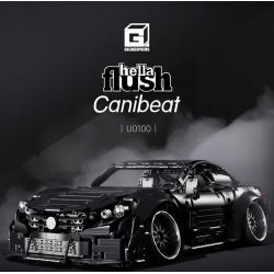 GOLDBERPOEMS U0100 0100 non  CHIẾN BINH ĐEN THẤP bộ đồ chơi xếp lắp ráp ghép mô hình 1:8 HELLAFLUSH CANIBEAT BLACK WARRIOR Tỷ Lệ 1:8
