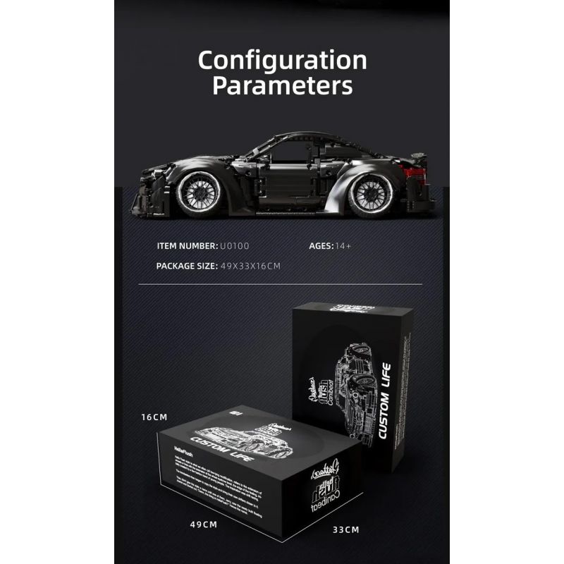 GOLDBERPOEMS U0100 0100 non  CHIẾN BINH ĐEN THẤP bộ đồ chơi xếp lắp ráp ghép mô hình 1:8 HELLAFLUSH CANIBEAT BLACK WARRIOR Tỷ Lệ 1:8