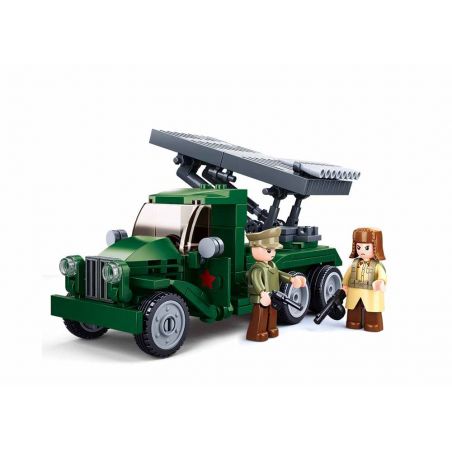 SLUBAN M38-B0975 B0975 0975 M38B0975 38-B0975 non  BỆ PHÓNG TÊN LỬA KATYUSHA bộ đồ chơi xếp lắp ráp ghép mô hình 201 khối