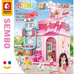 SEMBO 604032C non  NHÀ BIẾN TUYỆT VỜI bộ đồ chơi xếp lắp ráp ghép mô hình  Các Bạn Gái 940 khối