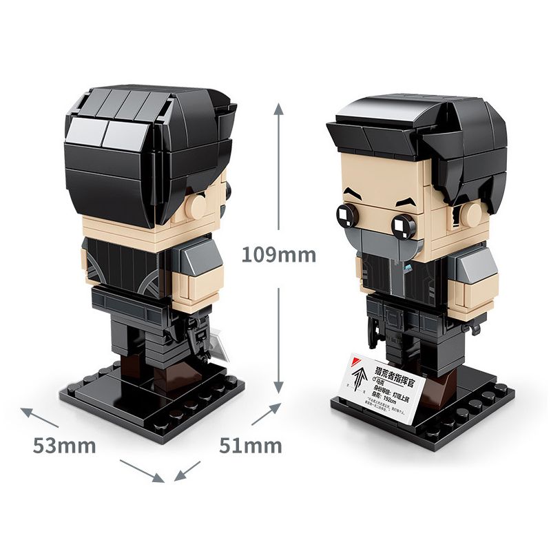 SEMBO 109003 109004 109005 109006 non  CẬU BÉ ĐẦU VUÔNG 4 KIỂU MARK RAN BING CHARLES ERICA bộ đồ chơi xếp lắp ráp ghép mô hình Computer Games Trò Chơi 586 khối