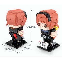 SEMBO 109003 109004 109005 109006 non  CẬU BÉ ĐẦU VUÔNG 4 KIỂU MARK RAN BING CHARLES ERICA bộ đồ chơi xếp lắp ráp ghép mô hình Computer Games Trò Chơi 586 khối