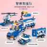 PanlosBrick 659005 Panlos Brick 659005 non  ĐỘI CỨU HỘ CẢNH SÁT bộ đồ chơi xếp lắp ráp ghép mô hình 658 khối