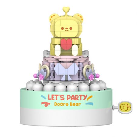 JAKI JK6180 6180 non  MUSIC BOX CHIẾC BÁNH NHỎ NGỌT NGÀO bộ đồ chơi xếp lắp ráp ghép mô hình Creator DIY MUSIC BOX Sáng Tạo 369 khối