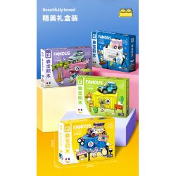 SEMBO WEKKI VIGGI 714508 non  THẾ GIỚI Ô TÔ BAN NHẠC HOANG DÃ bộ đồ chơi xếp lắp ráp ghép mô hình Speed Champions Racing Cars WILD BAND Đua Xe Công Thức 281 khối