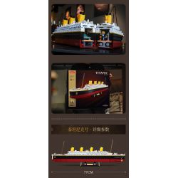 SLUBAN M38-B1122 B1122 1122 M38B1122 38-B1122 non  TITANIC 1:350 tỷ lệ 1:350 bộ đồ chơi xếp lắp ráp ghép mô hình Creator Expert Chuyên Gia Sáng Tạo 2401 khối