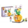SEMBO 601612 601613 601614 601615 non  CHẾ ĐỘ XEM PHỐ MINI 4 PHONG CÁCH bộ đồ chơi xếp lắp ráp ghép mô hình Mini Modular Đường Phố Thu Nhỏ 1253 khối