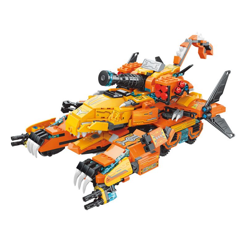Enlighten 41311 Qman 41311 non Lego CỖ XE KHỦNG LONG BẠO CHÚA TẤN CÔNG ĐẶC BIỆT bộ đồ chơi xếp lắp ráp ghép mô hình Transformers Robot Đại Chiến Người Máy Biến Hình 988 khối