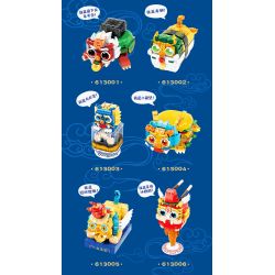 SEMBO 613001 613002 613003 613004 613005 613006 non  QUÁI THÚ NGOÀI HÀNH TINH QI MENG 6 LOẠI bộ đồ chơi xếp lắp ráp ghép mô hình